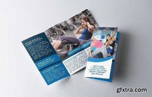 CreativeMarket Fitness and Gym Tri-Fold Brochure 631906