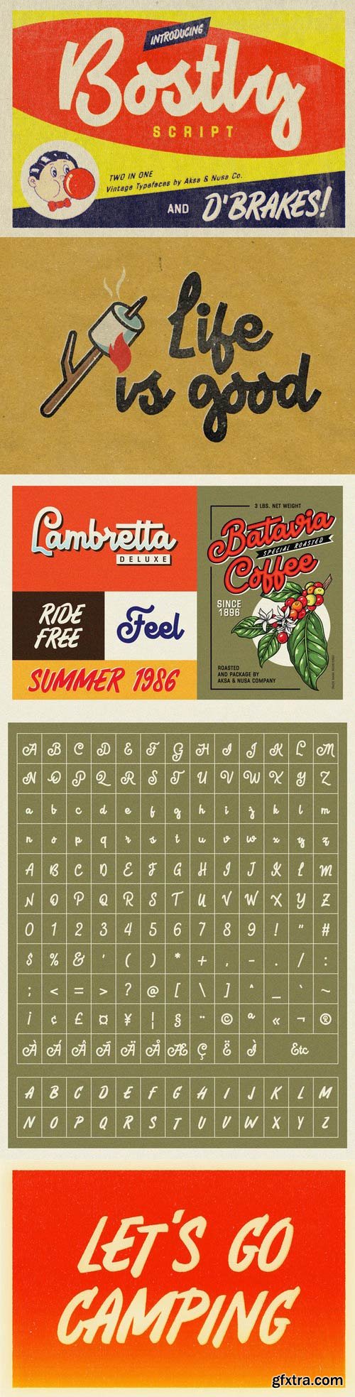 CM - Vintage Fonts Bostly & D'brakes 644760