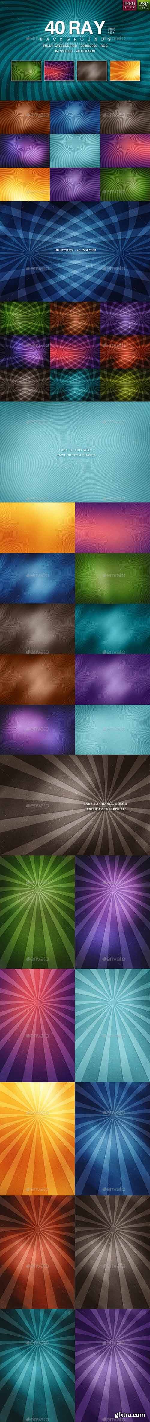 GraphicRiver - 40 Ray Backgrounds - 04 Styles 12271414