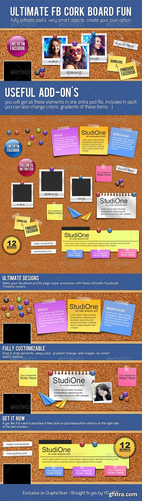 GraphicRiver - FB Cork Board Fun 3277474