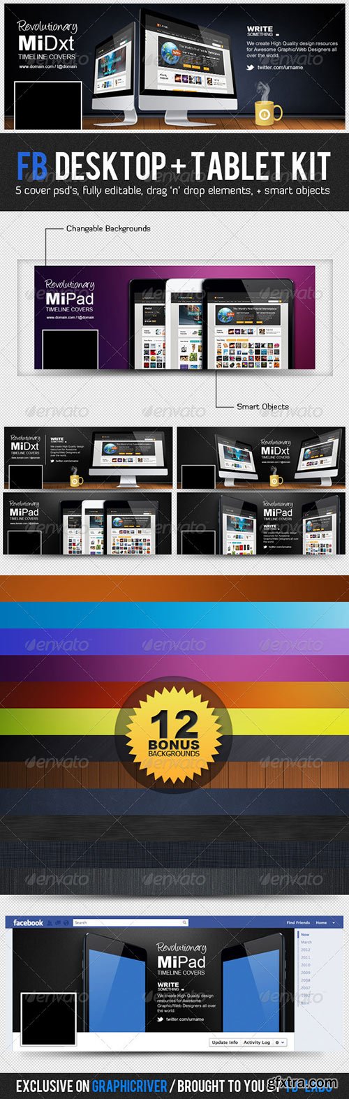 GraphicRiver - FB Desktop Tablet Kit 3322731