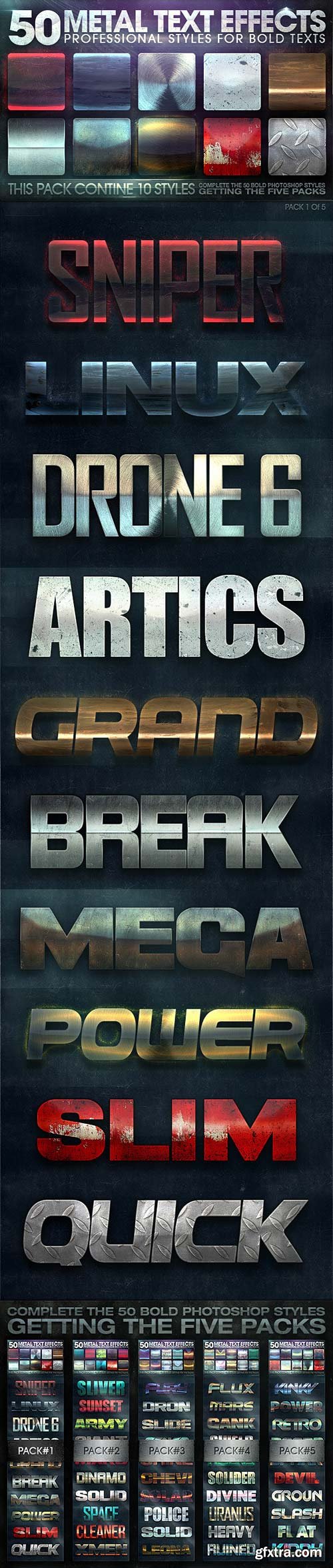 GraphicRiver - 50 Metal Text Effects 1 of 5 10678899