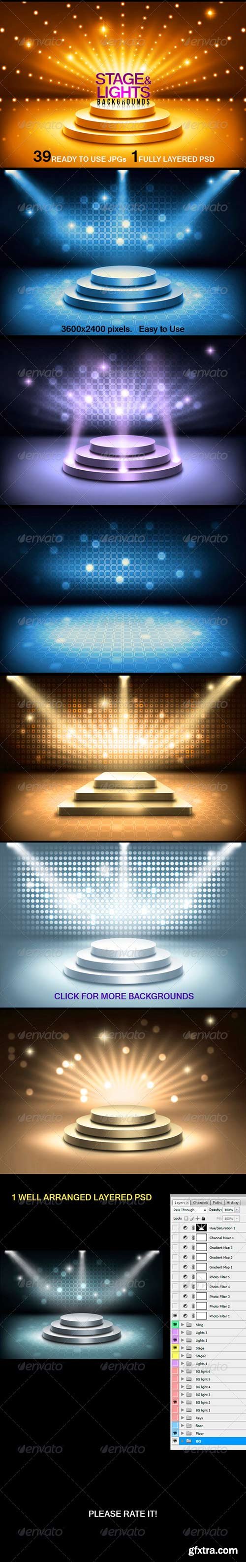 GraphicRiver - Stage and Lights Backgrounds 3582792