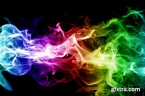 Colorful smoke, 15 x UHQ JPEG