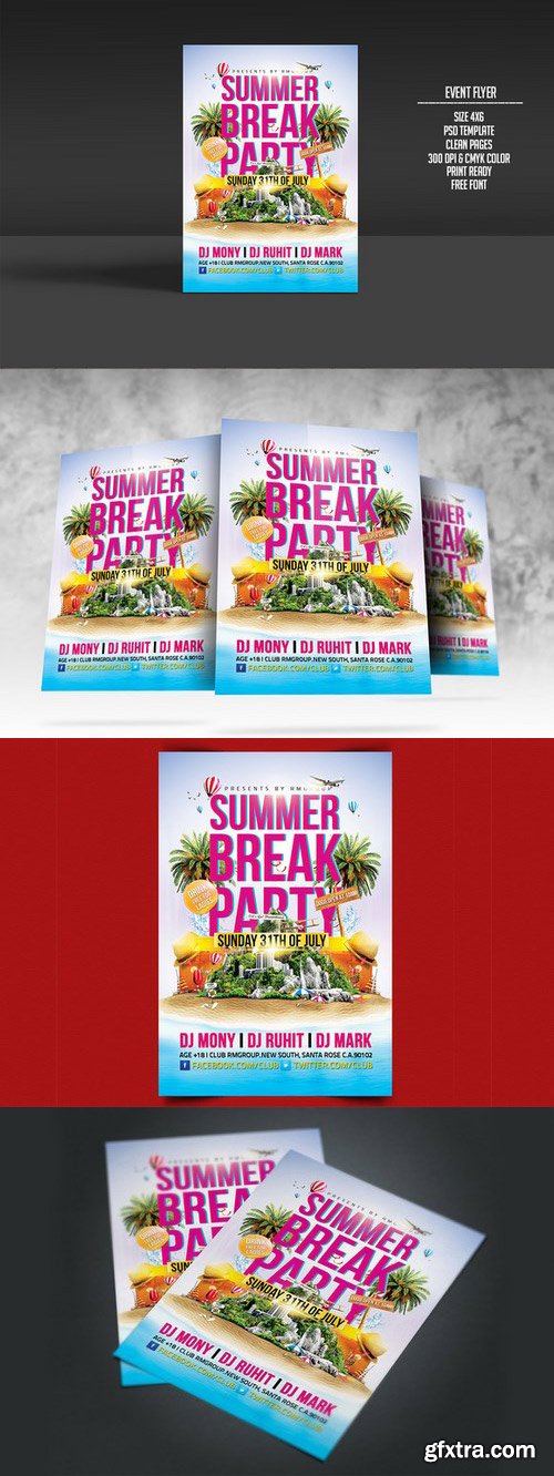 CM - Summer Break Party Flyer 256518