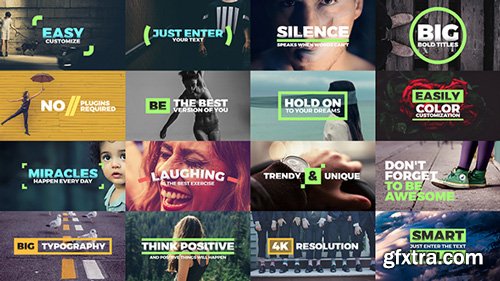 Videohive - Fresh Titles - Auto-Resizing Animated Typography Text Pack - 15712155