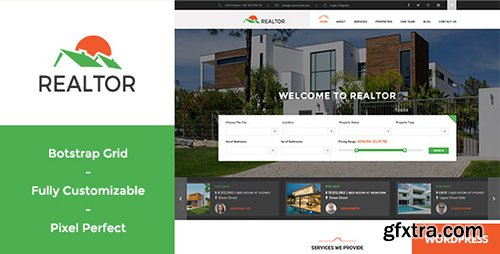 ThemeForest - Realtor v1.2.7 - Responsive Real Estate WordPress Theme - 12265112