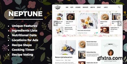 ThemeForest - Neptune v3.0.1 - Theme for Food Recipe Bloggers & Chefs - 12915290