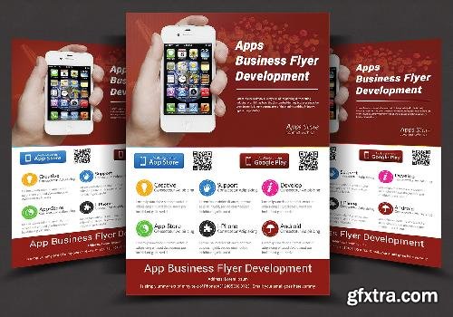 CreativeMarket App Flyers 631292