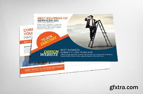 CreativeMarket Corporate Business Postcard Template 632016