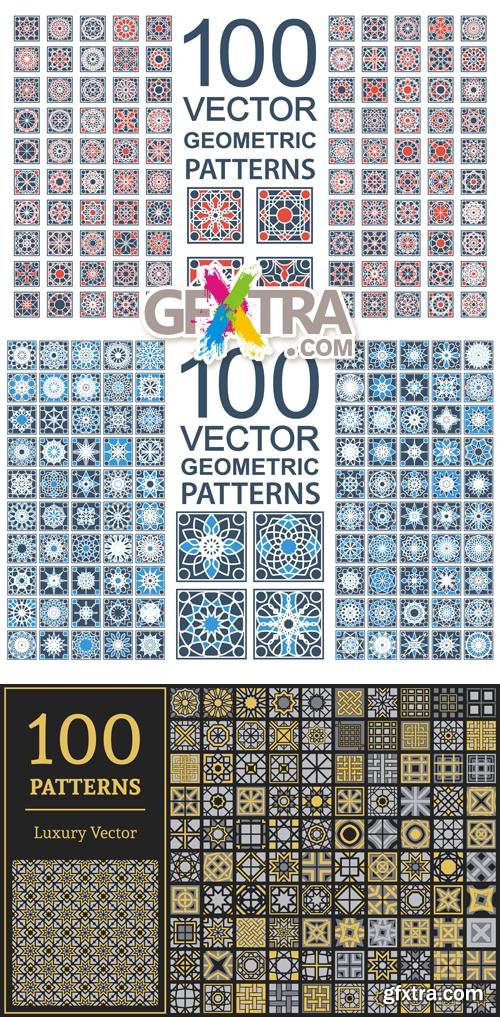 Geometric Patterns Collection Vector