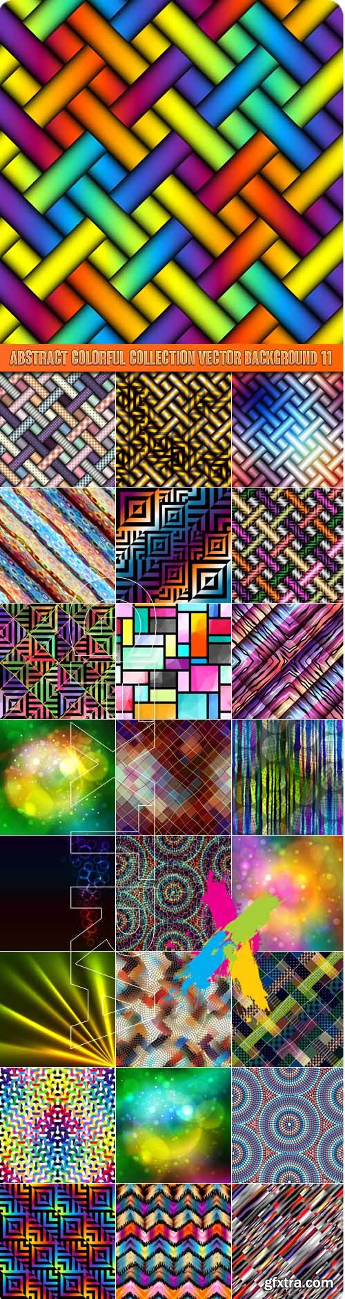 Abstract colorful collection vector background 11