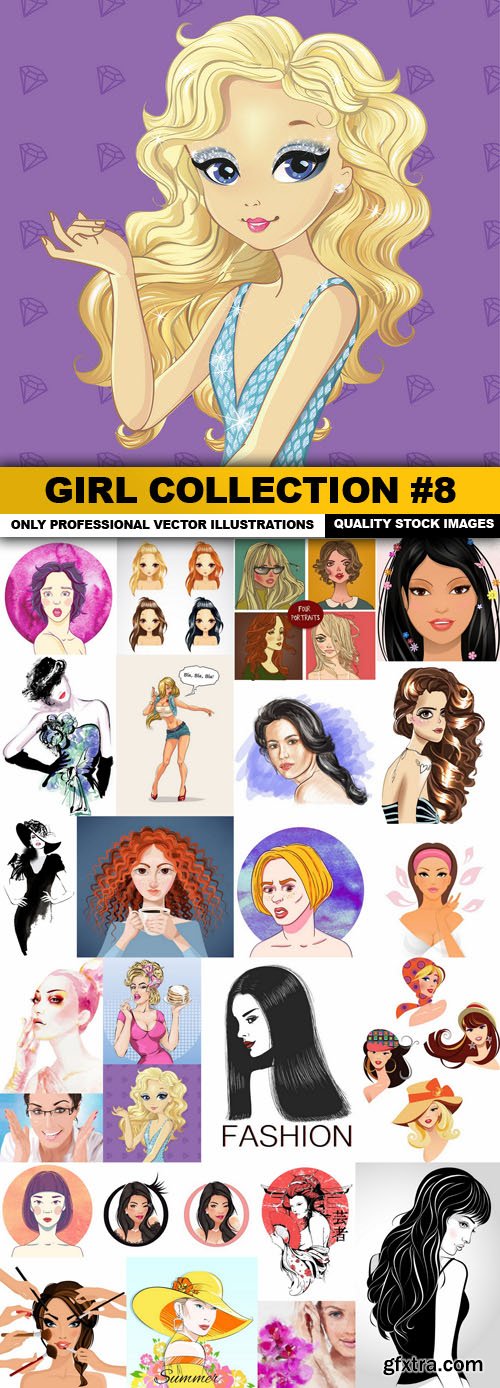 Girl Collection #8 - 25 Vector