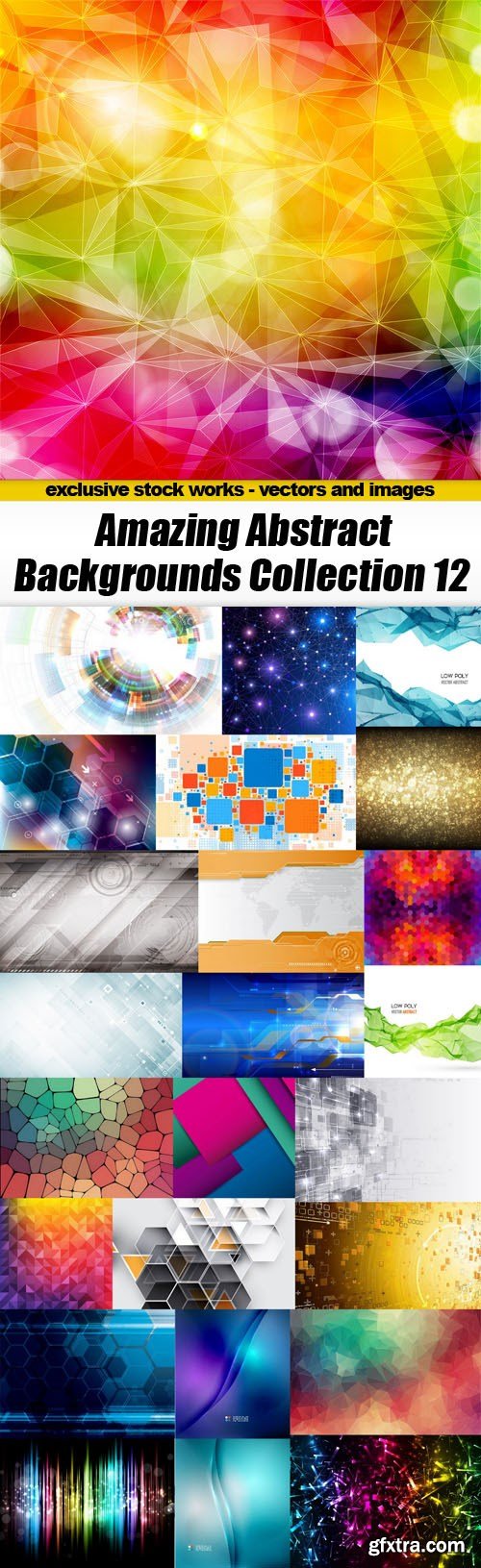 Amazing Abstract Backgrounds Collection 12 - 25xEPS