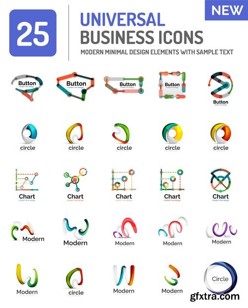 Abstract Elements of Design and Icon - 20xEPS