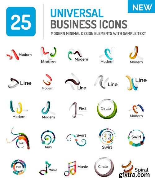 Abstract Elements of Design and Icon - 20xEPS