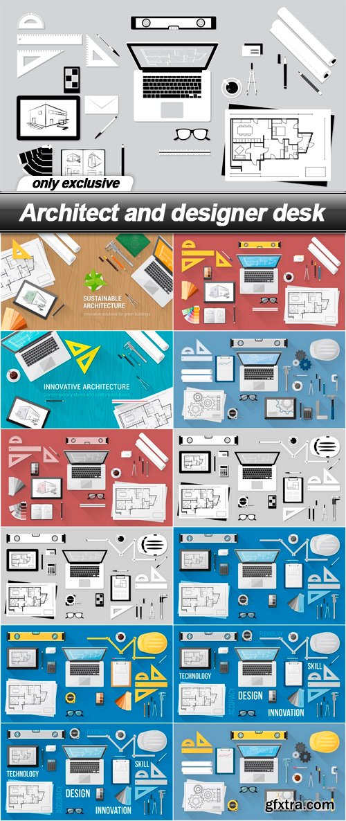 Architect and designer desk - 13 EPS