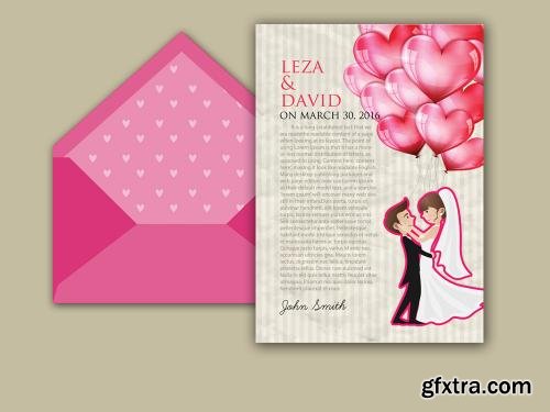 CreativeMarket 7 Wedding Invitation Cards Bundle 624204