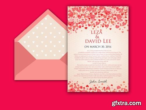 CreativeMarket 7 Wedding Invitation Cards Bundle 624204