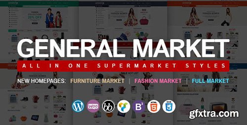 ThemeForest - General Market v1.0.1 - Responsive eCommerce WP Premium Theme - 13716438