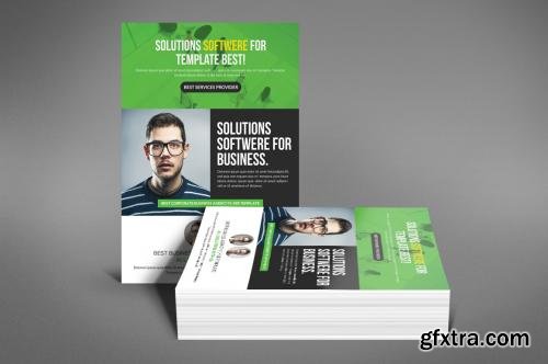 CreativeMarket Software House Flyer Template 607529