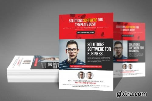 CreativeMarket Software House Flyer Template 607529