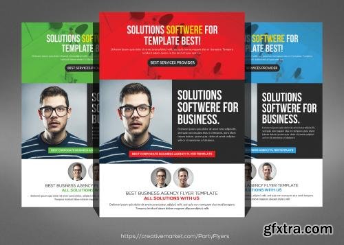 CreativeMarket Software House Flyer Template 607529