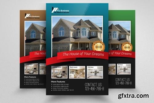 CreativeMarket Real Estate Agency Flyer Bundle 605929