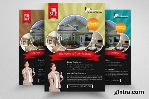 CreativeMarket Real Estate Agency Flyer Bundle 605929