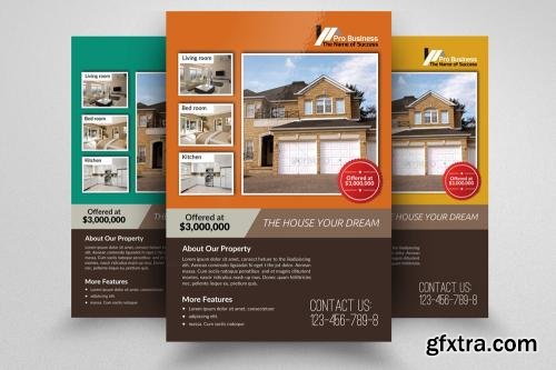 CreativeMarket Real Estate Agency Flyer Bundle 605929