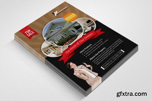 CreativeMarket Real Estate Agency Flyer Bundle 605929