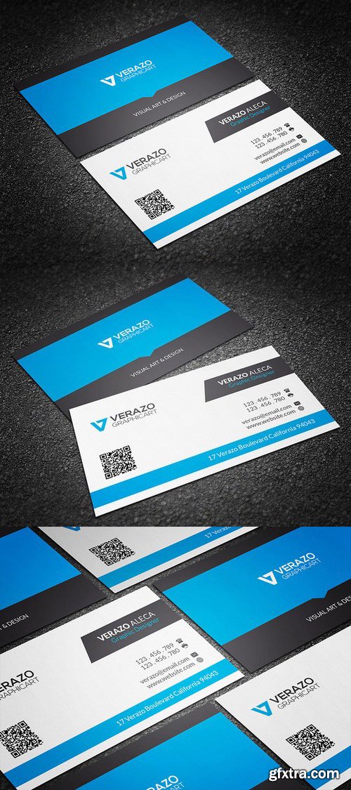 CM - Clean Corporate Business Card 37449