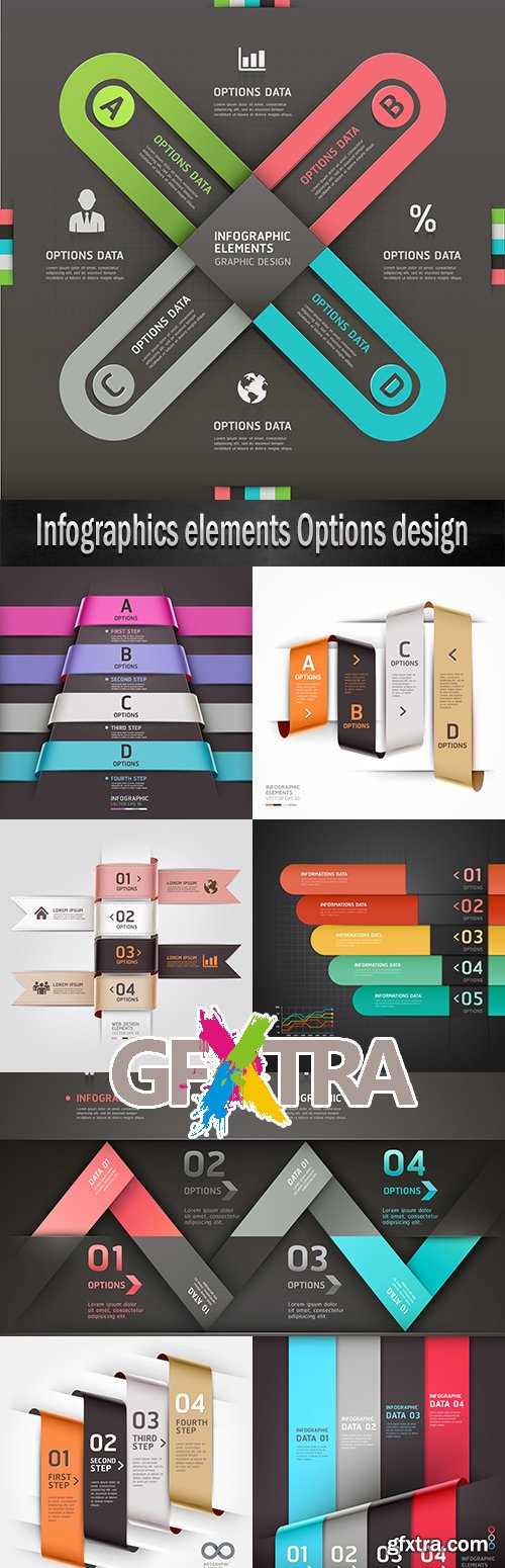 Infographics elements Options design