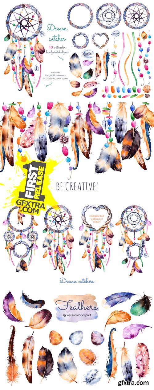 Stock Photo - Feathers & Dream Catchers