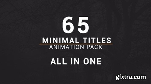 Videohive - Minimal Titles Pack - 15845631