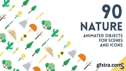 Videohive - 90 Animated Nature Elements - 15851041