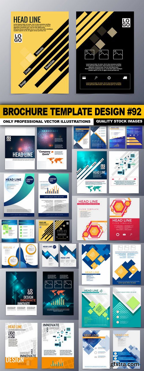 Brochure Template Design #92 - 15 Vector