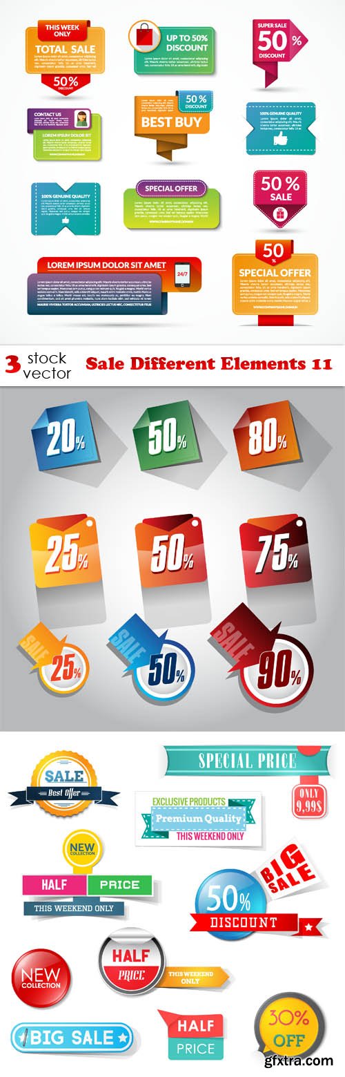 Vectors - Sale Different Elements 11