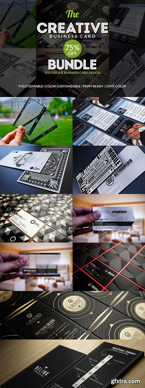 CM - 10 Creative Business Card Bundle 215914