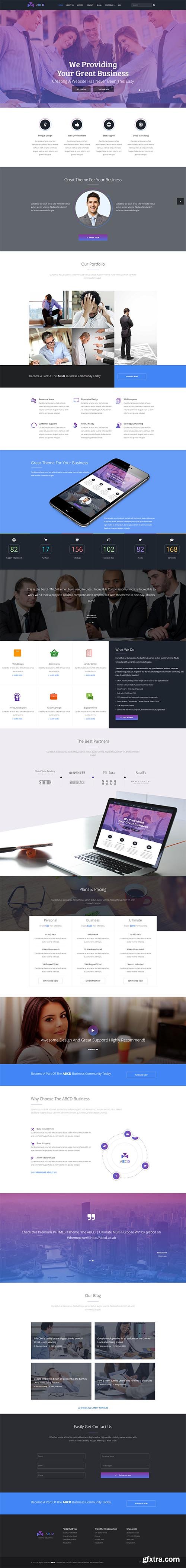 Corporate &amp; Business HTML5 Template - CM 658053