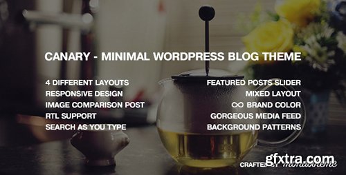 ThemeForest - Canary v1.2 - Minimal WordPress Blog Theme - 12281919