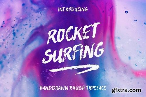 CreativeMarket Rocket Surfing Font + Extras 584121