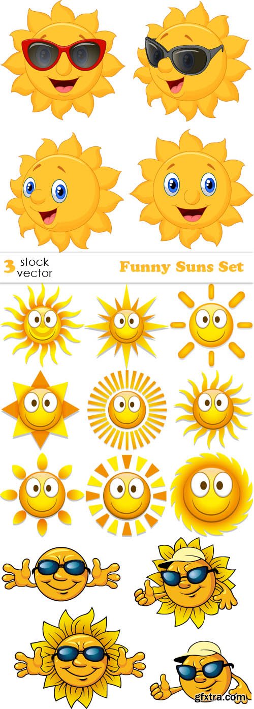 Vectors - Funny Suns Set