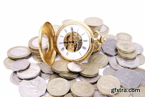 Collection of time is money clock business profits 25 HQ Jpeg