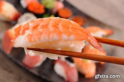 Collection of of sushi sea food rice seaweed caviar 25 HQ Jpeg