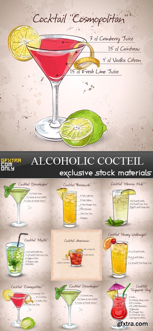 Alcoholic Cocteil № 1 - 8 EPS