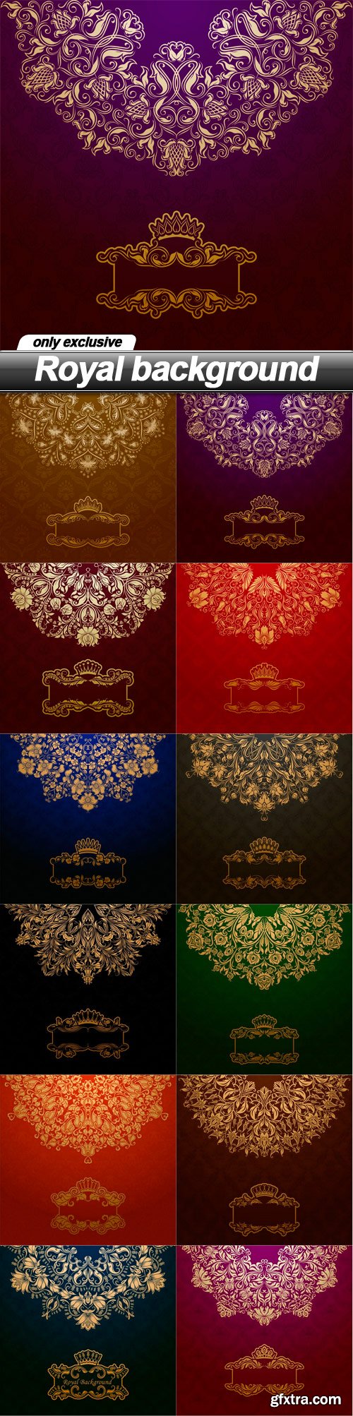 Royal background - 12 EPS