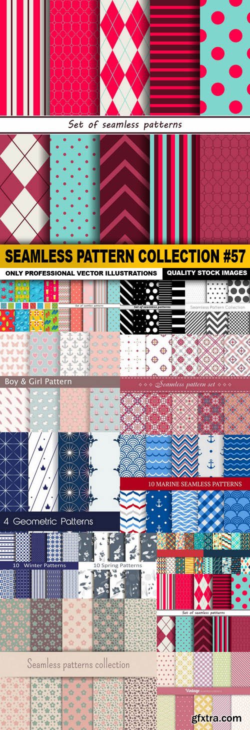 Seamless Pattern Collection #57 - 15 Vector