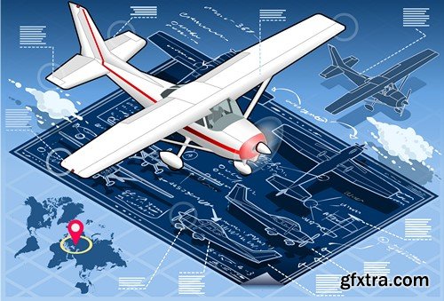 Isometric Design Elements - 100x EPS