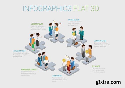 Isometric Design Elements - 100x EPS